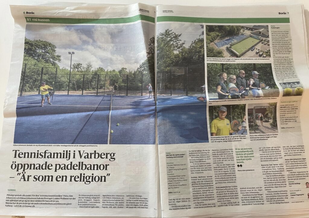 Padelresor i pressen Swedish Padel Camp